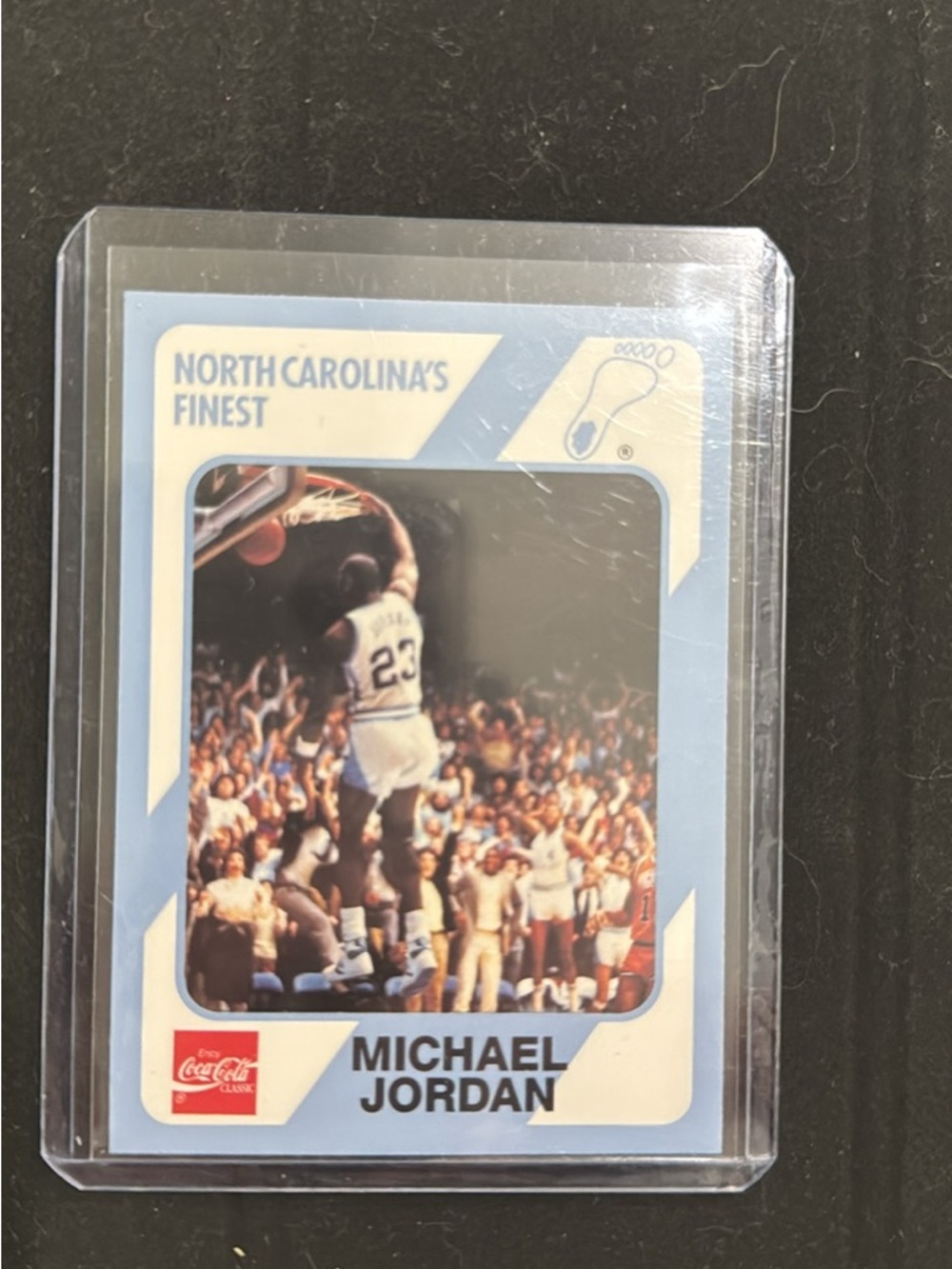Coca Cola Michael Jordan Trading Card - Light Blue and White